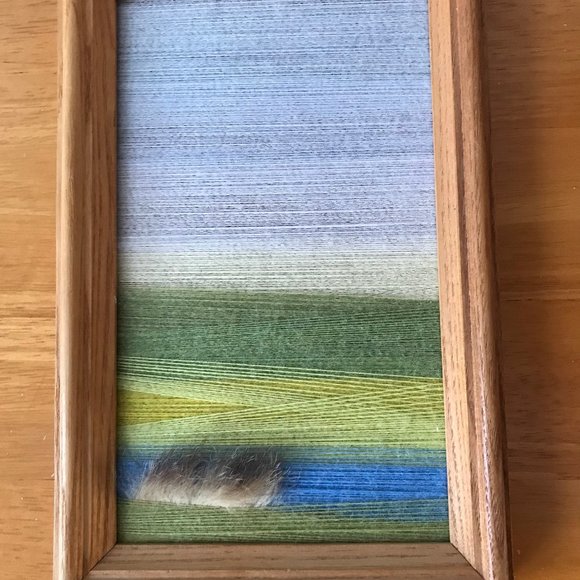 Vintage LAtvian Wall art ~hand made small picture - Picture 1 of 3